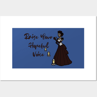 "Raise Your Hopeful Voice" Jazz Performer Posters and Art